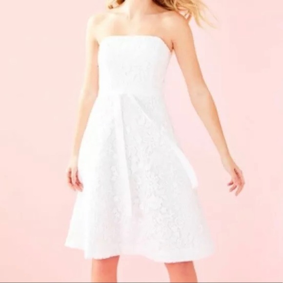 LILLY PULITZER | Sienna Dress Lace Strapless Dress Size 10 NWT - Picture 2 of 10
